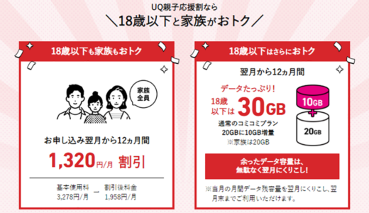 【12社】スマホ各社の学割比較！割引額・月額料金・4人家族シミュレーション